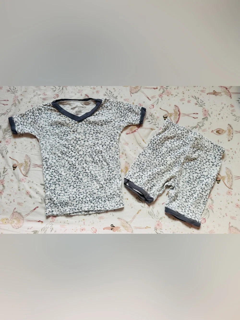 Burt’s Bees Kids 3T Organic Cotton Star Print 2-Piece Pajama Set